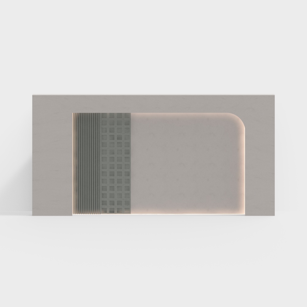 Mur arrière de style crème Wabi-sabi