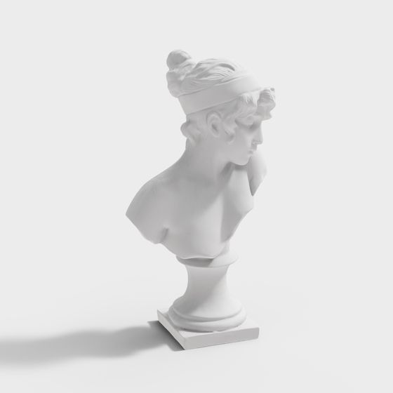 Classical Female Statue 3D model
