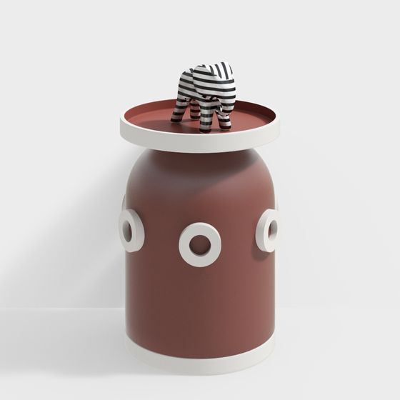 Zebra Table 3D model