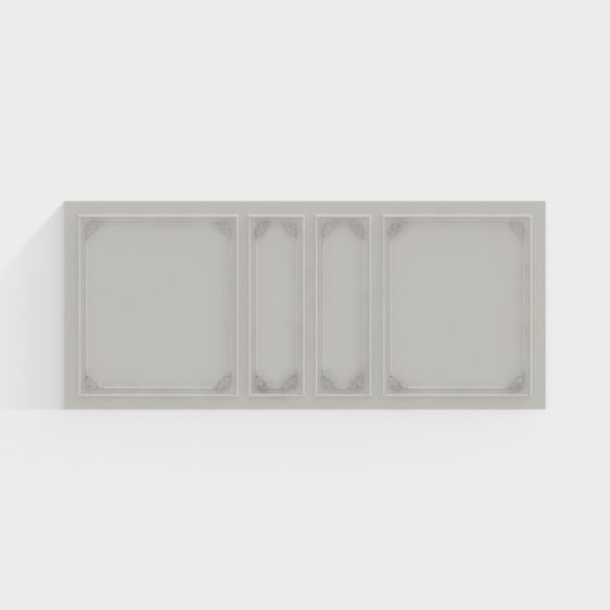 Vintage Wall Panels 3D model