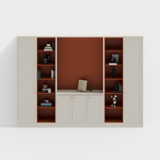 Urban Storage Shelf 3D model for Modern Interiors