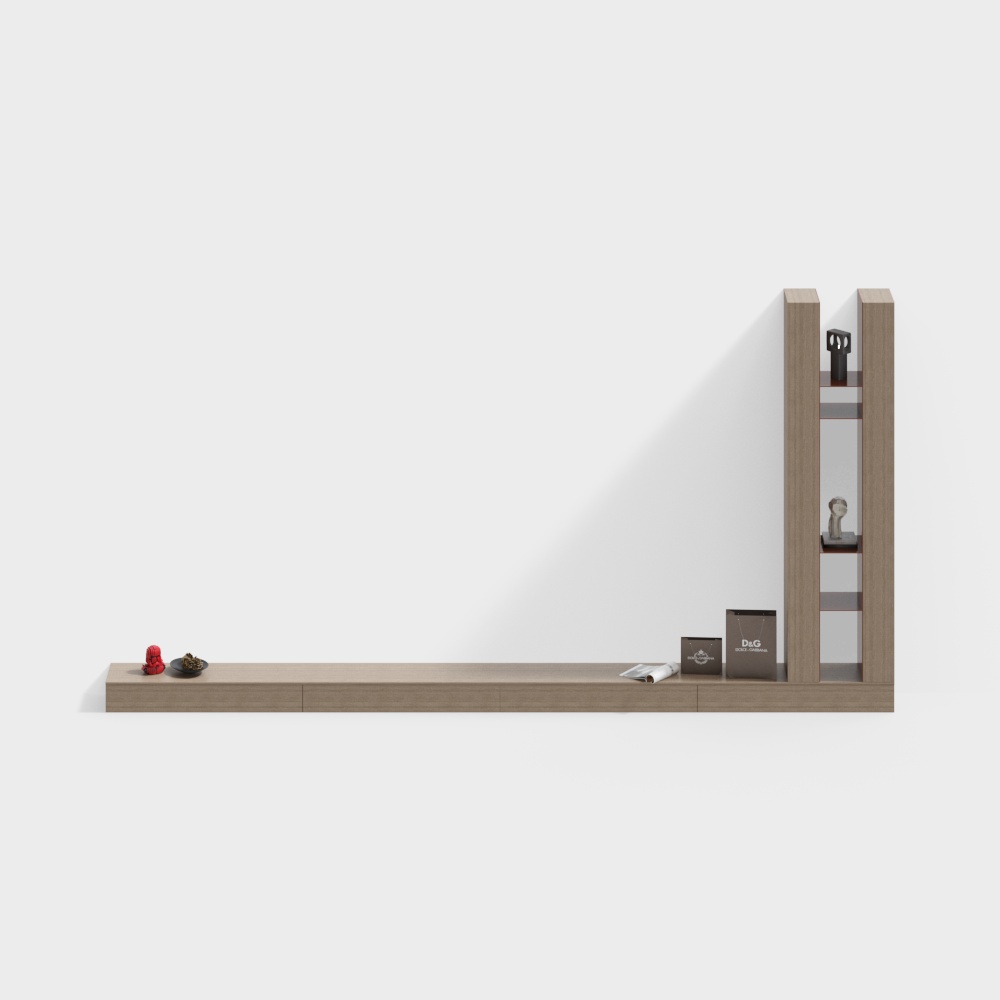 現代奶油風格電視櫃