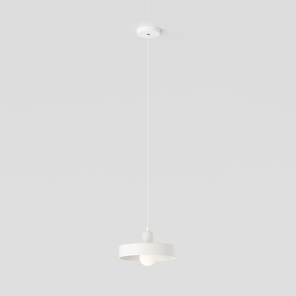 Minimalist Pendant Light 3D Model – Frosted Glass Design