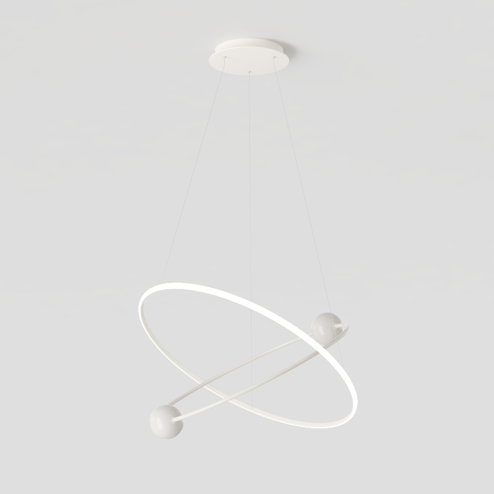Suspended Halo Pendant Light 3D model