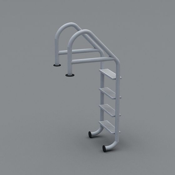 Sleek Swimming Pool Ladder 3D model