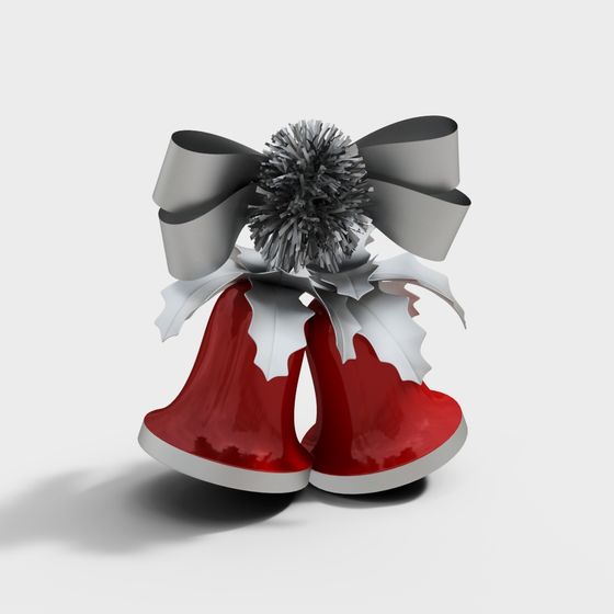 Festive Christmas Bell 3D model
