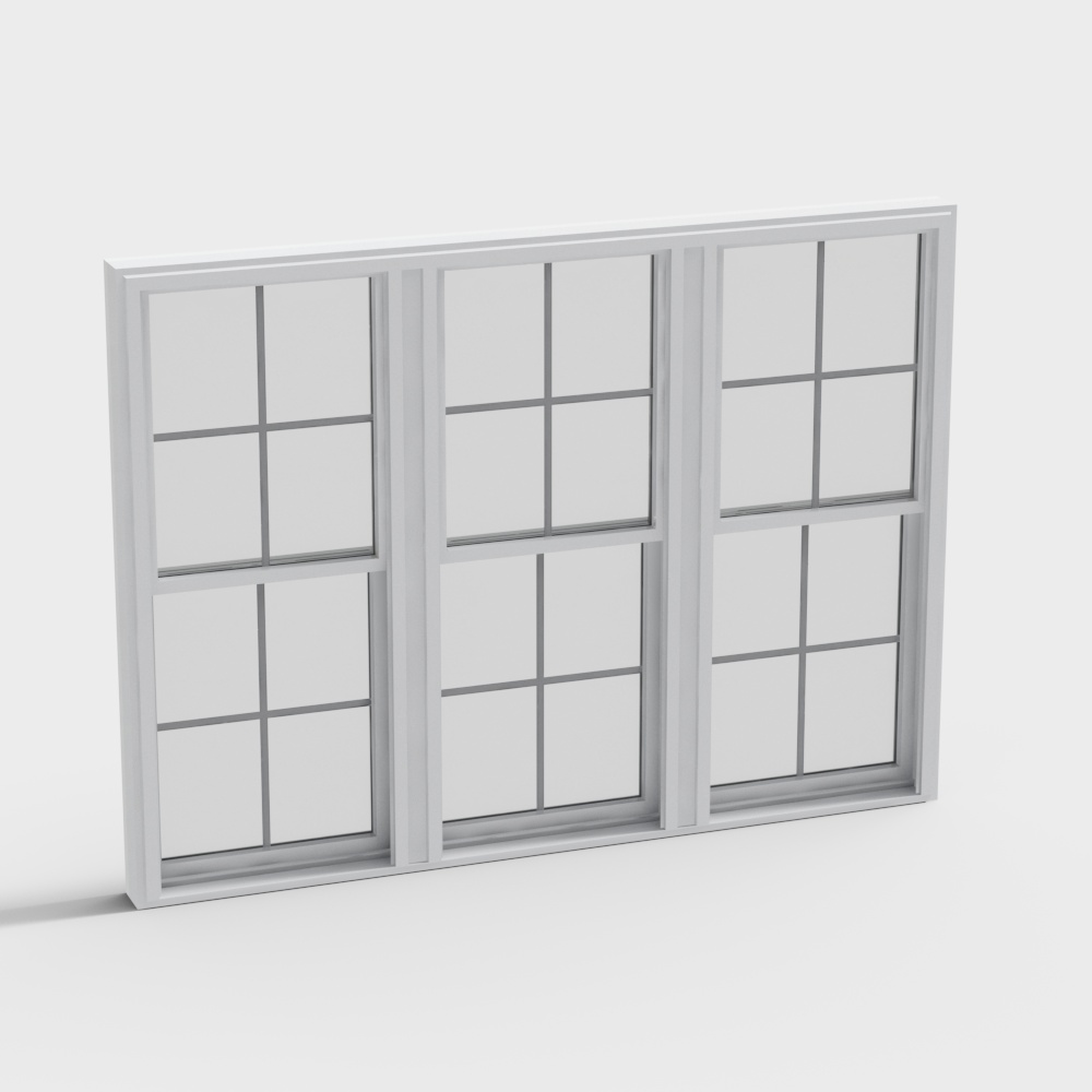 350 Series Double-Hung Window, Triple..