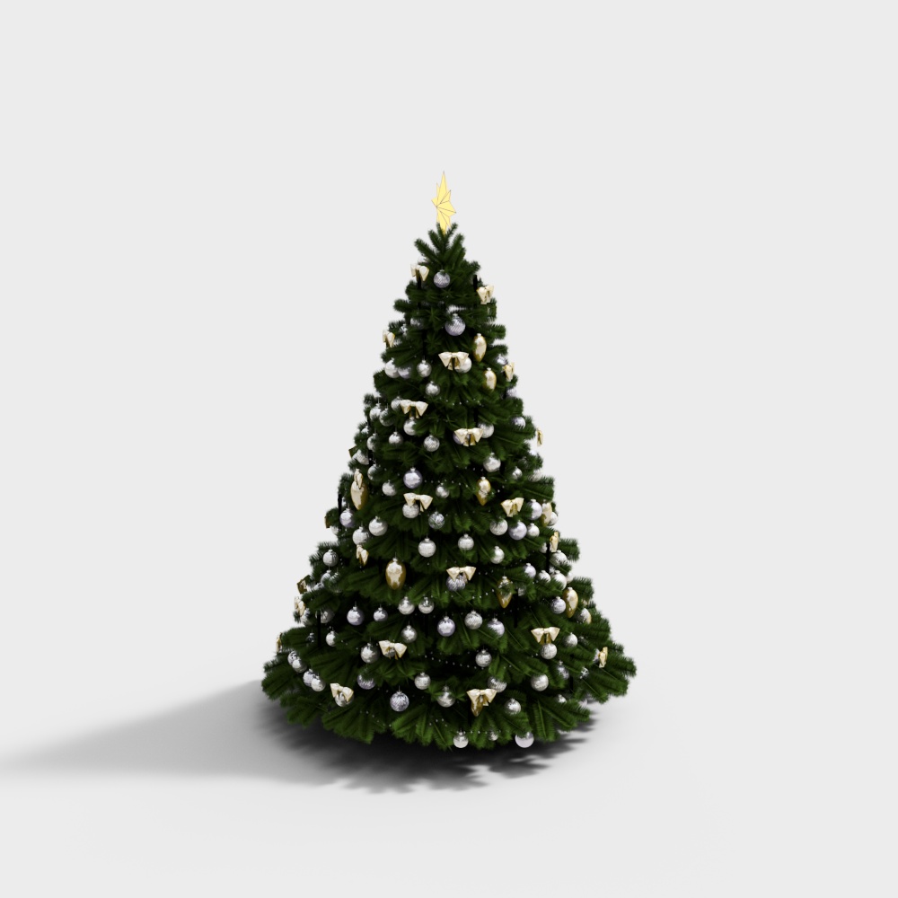 Whimsical Low-Poly Christmas Tree 3D model
