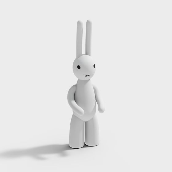 Ornements de sculptures de lapin modernes
