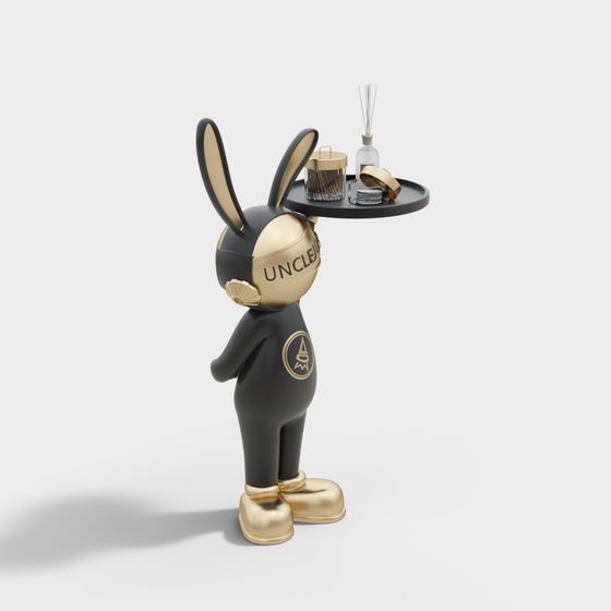 Table d'appoint lapin moderne