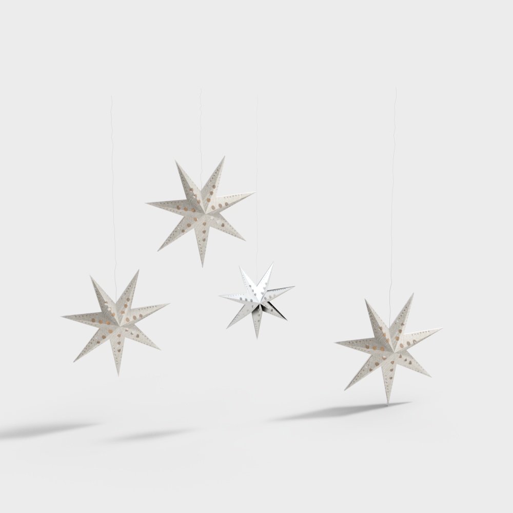 Hanging Star 3D Model – Low-Poly Dreamy Decor