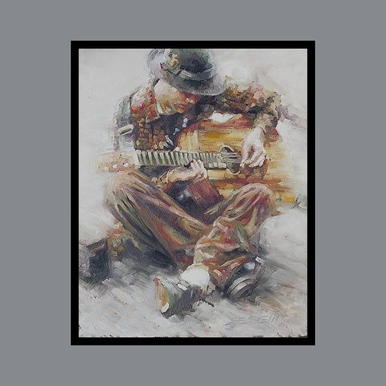 Street Guitarist 3D model for Creative Projects