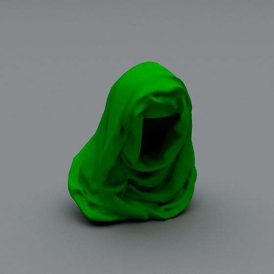 Ghost Cloak Low-Polygon 3D model