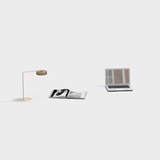 Modern Minimalist Work Corner 3D model