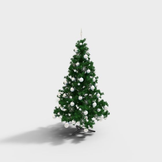 Charming Low-Poly Christmas Tree 3D model
