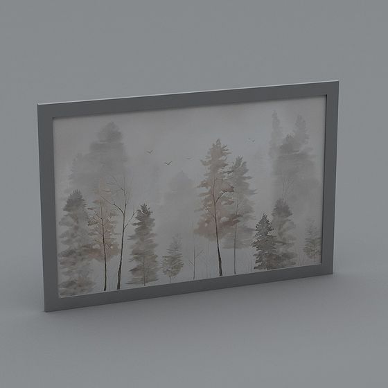 Misty Forest 3D Model