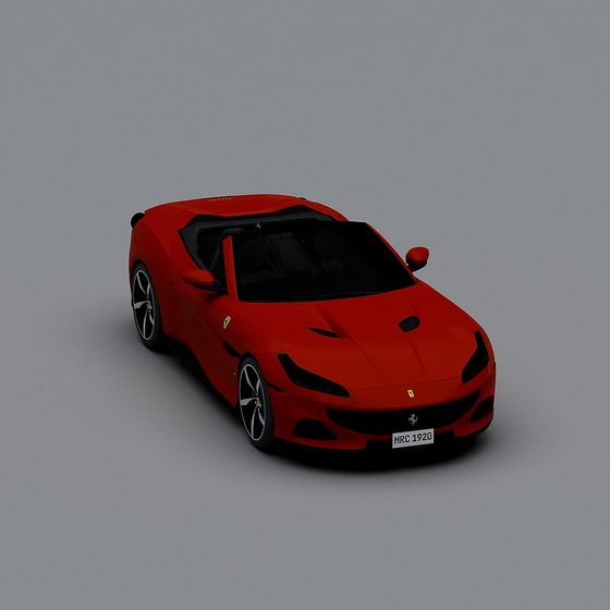 Ferrari Portofino 3D Model - Luxury in Urban Design