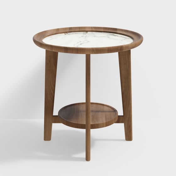 Elegant Round Table 3D model for Modern Design