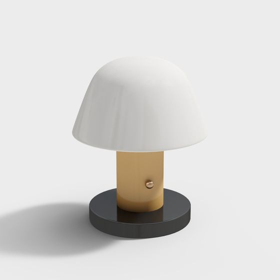 Elegant Mushroom Lamp 3D model