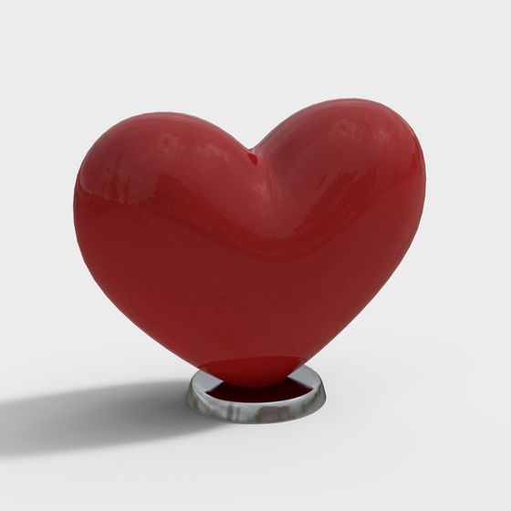 Love Heart Sculpture 3D model