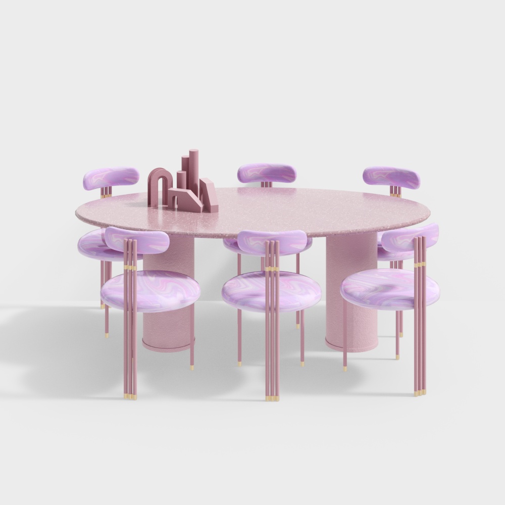 Postmodernes Esszimmer Tisch- und Stuhlset