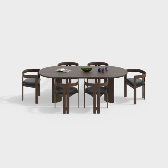 ชุดโต๊ะรับประทานอาหารและเก้าอี้สไตล์โมเดิร์น