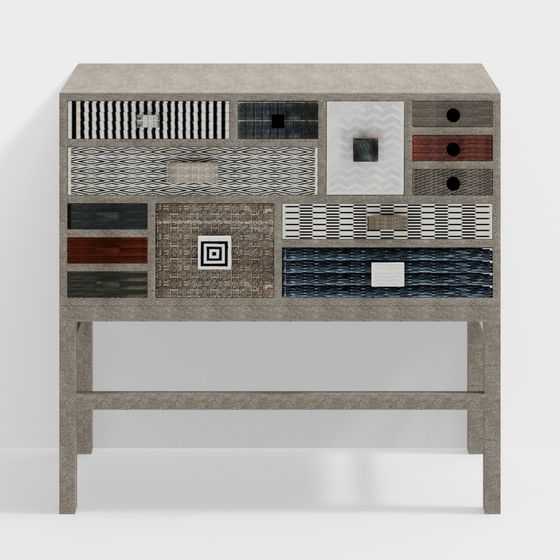 Tủ phụ Wabi-Sabi