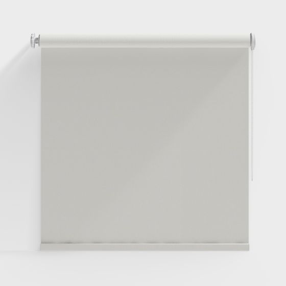 Stylish Minimalist Roller Blind 3D model for Interiors