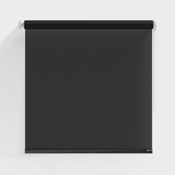Elegant Roll-Up Shade 3D Model for Modern Interiors