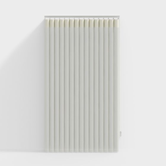 Elegant Vertical Blinds 3D Model