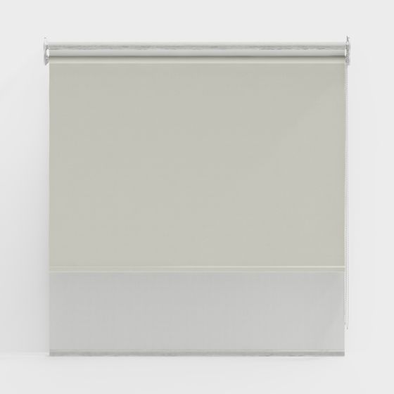 Soft Light Louver Blinds 3D model