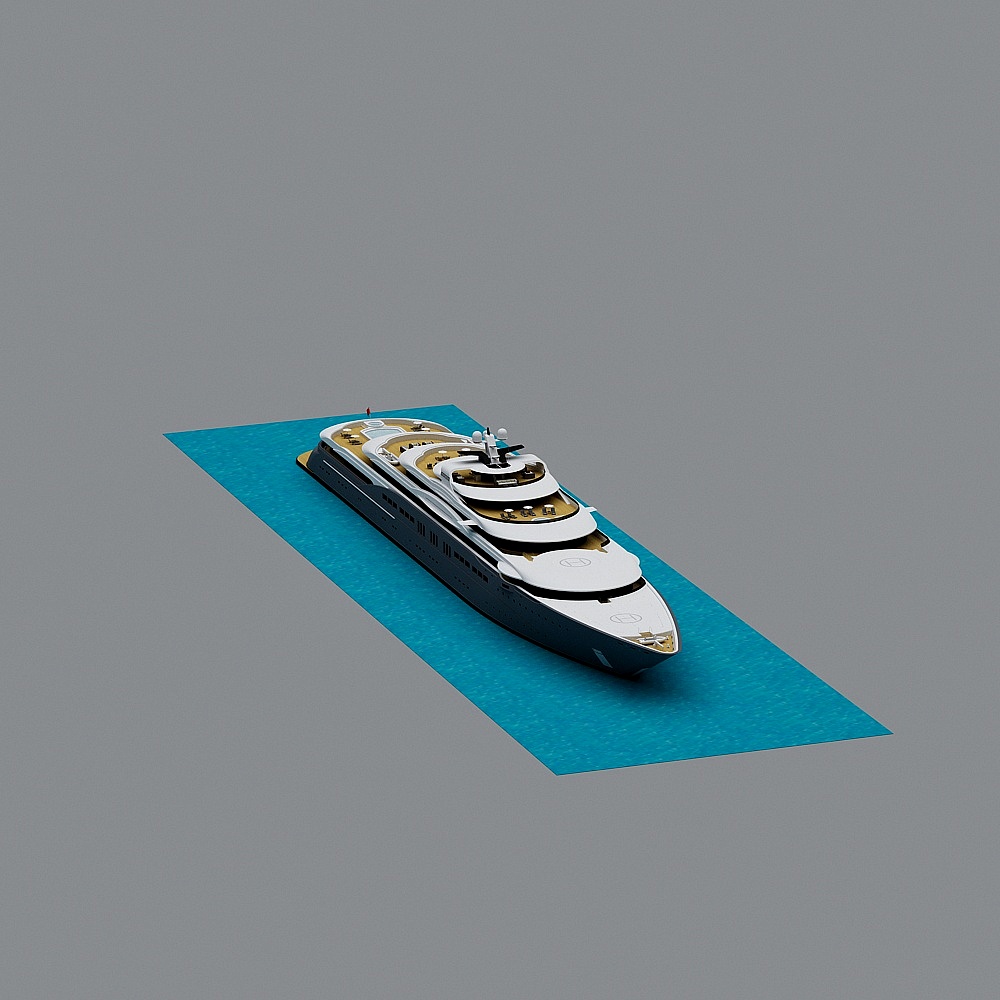 Luxury Yacht 3D model for Creative Projects