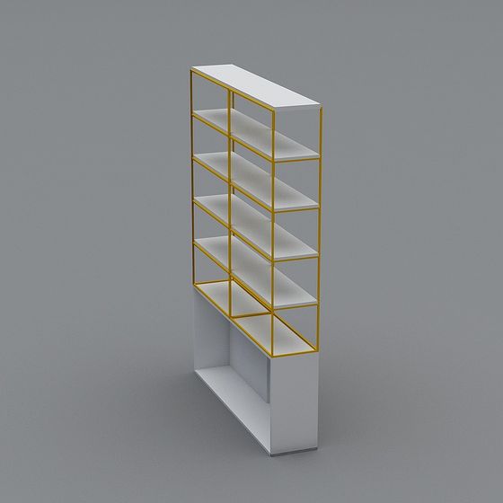 Modern Minimalist Bookshelf 3D model
