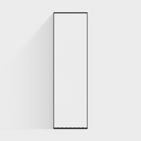 Sleek Modern Mirror 3D model for Creative Spaces