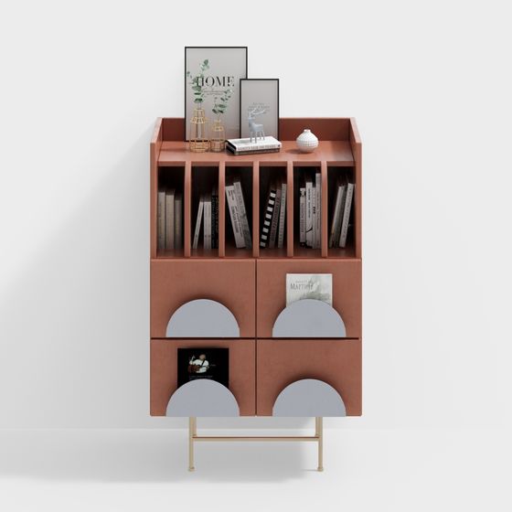 Urban Arc Bookshelf 3D model