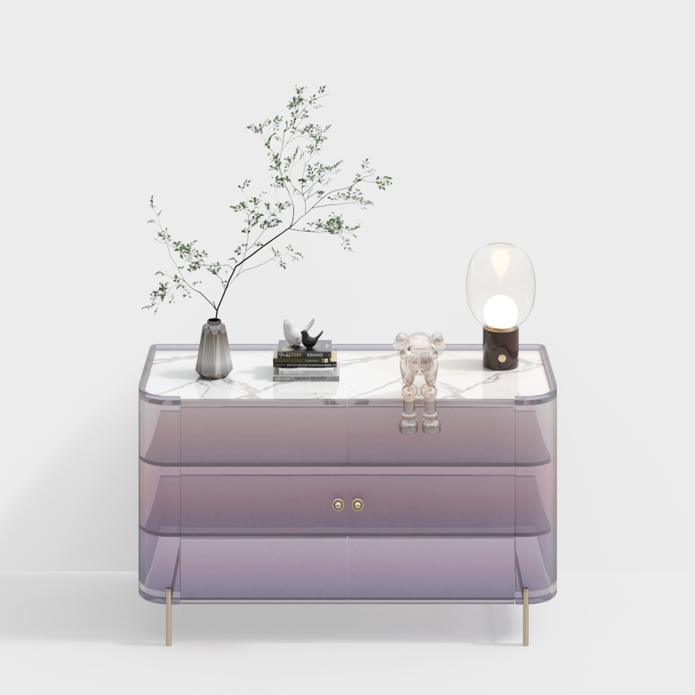 Mobili per Ingresso Moderni in Vetro Satinato