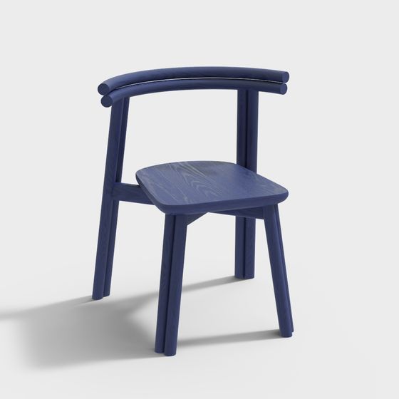 Elegant Minimalist Chair 3D model for Modern Design