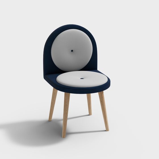 Futuristic Low-Polygon Armchair 3D model