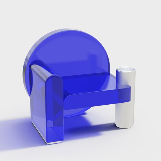 Future Chair 3D model - Low Poly Design