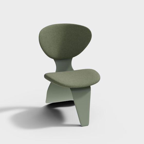 Streamlined Green Chair 3D model