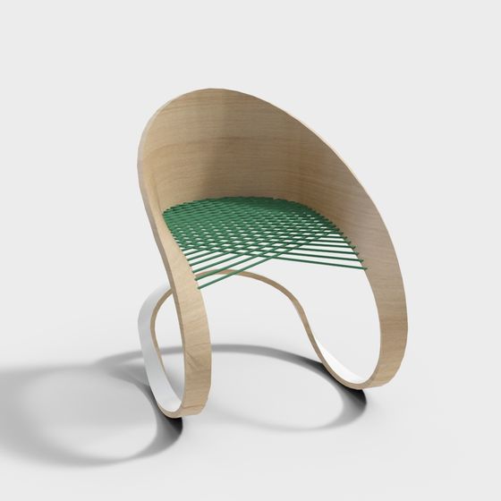 Low Poly Stylish Chair 3D model