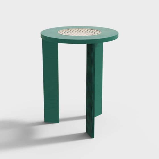 Minimalist Round Table 3D model for Modern Interiors