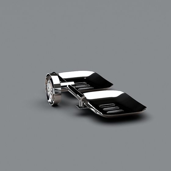 Stylish Low Poly Shovel 3D model