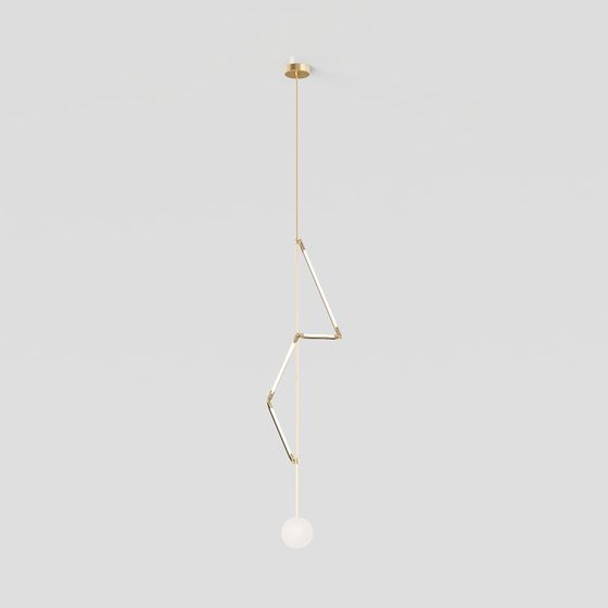 Elegant Modern Pendant Lamp 3D model