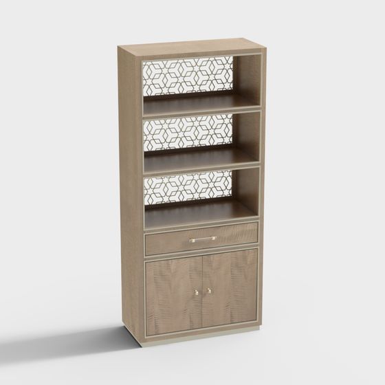 Urban Elegance Bookshelf 3D model