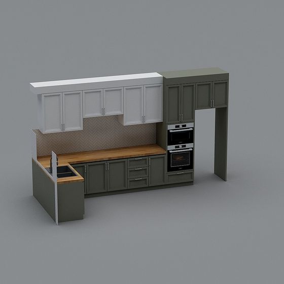 Modern Kitchen 3D model Design