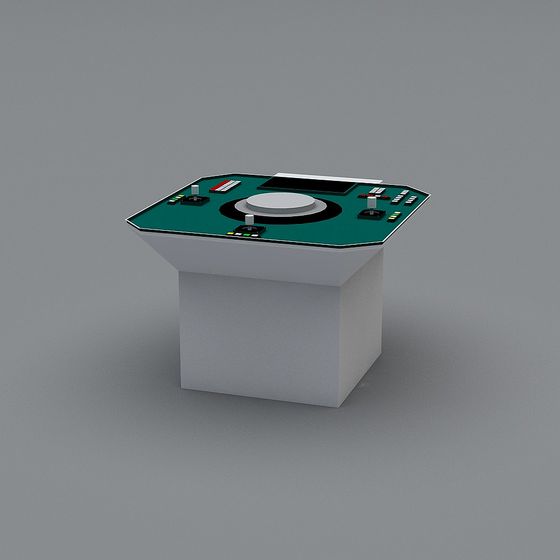 Futuristic Control Console 3D model