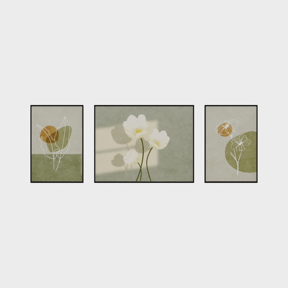 Spring Blossoms 3D Model Collection – Low-Poly Nature Art