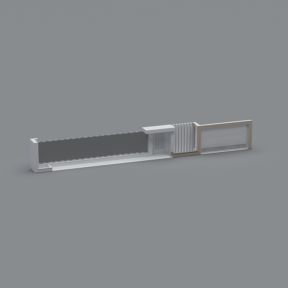 Minimalist Urban Entrance 3D model