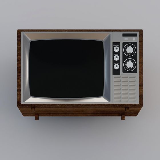 Retro-Inspired Low-Poly 3D Television Model